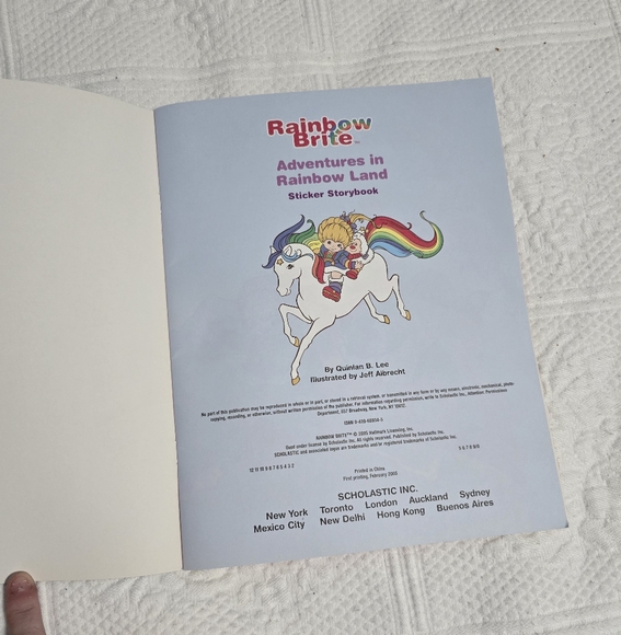 Rainbow brite schoolastic book fair sticker book - Picture 2 of 7